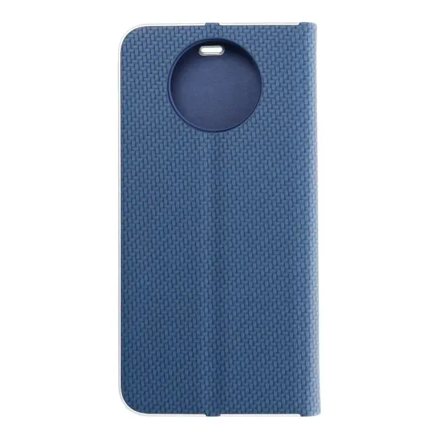 Θήκη Vennus Book Carbon για Xiaomi Redmi Note 9T Μπλε 2