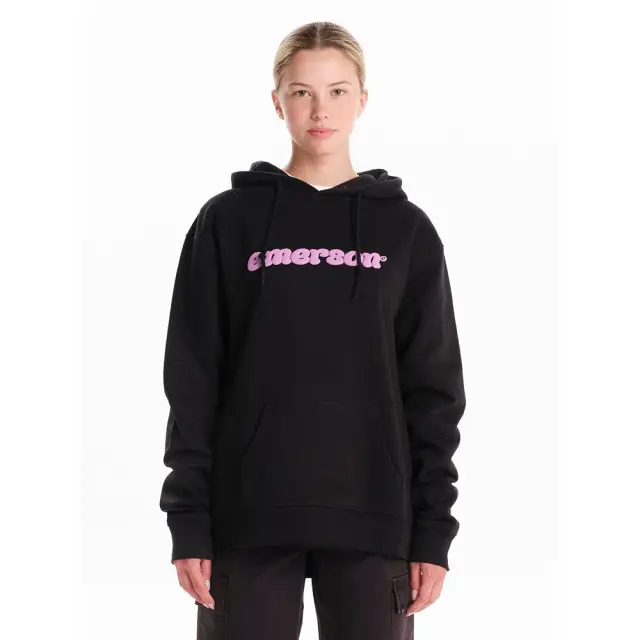 Emerson Classic Pullover Hoodie (242.EW20.41-Black) - Μαύρο