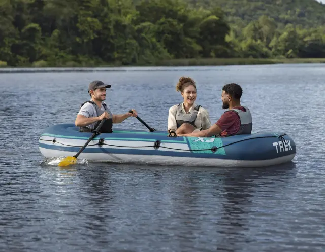 Bestway Hydro Force Trek X3 Φουσκωτή Βάρκα 3 Ατόμων Μπλε με Κουπιά & Τρόμπα 294x137εκ. 3