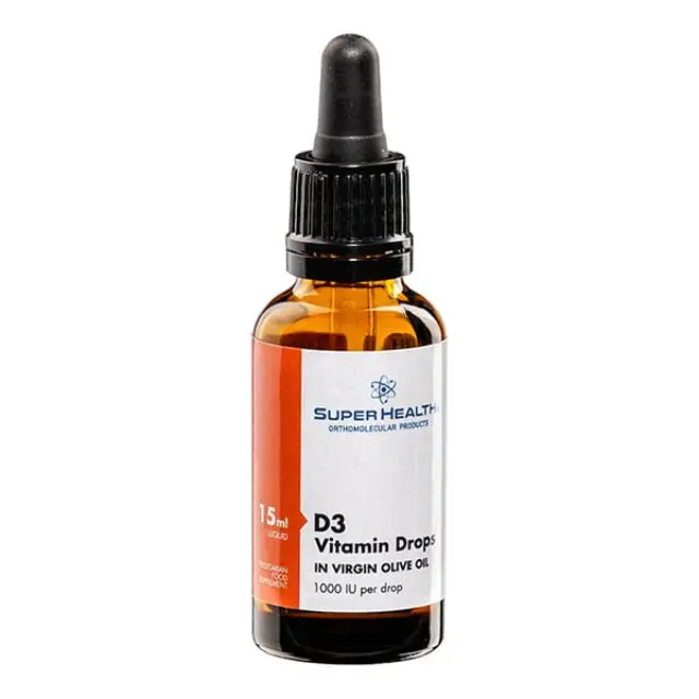 Super Health Βιταμίνη D3 για Ενίσχυση του Ανοσοποιητικού & την Υγεία των Οστών 1000iu 15ml