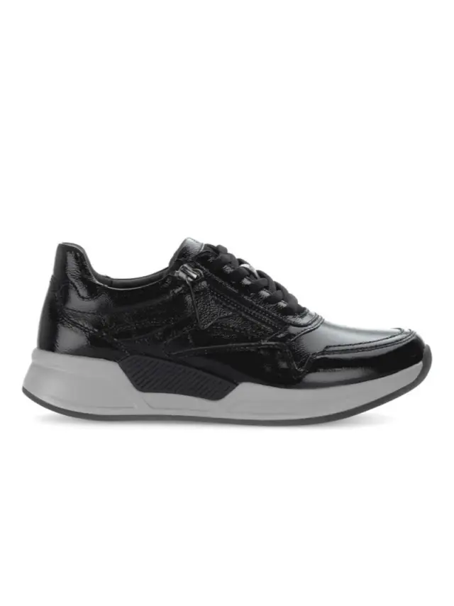 Gabor Sneakers Γυναικείο δέρμα λουστρίνι Μαύρο GAB/96957 004-BLACK - 40 3