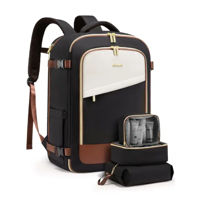 Σακίδιο Ταξιδίου Γυναικείο Carry on Lovevook MB2165 black/beige - One Size