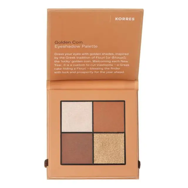 Korres Golden Coin Eyeshadow Palette Παλέτα Σκιών, 5g