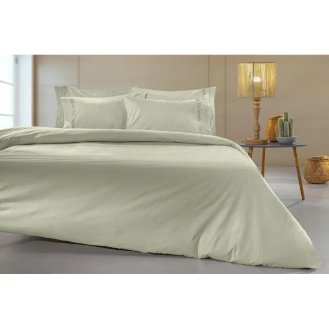Σεντόνι Μονό με Λάστιχο Guy Laroche Color Plus Khaki 120x200+32