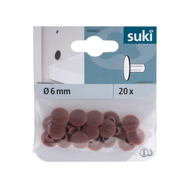 Καπάκι Καφέ Πλαστικό Φ6mm 2