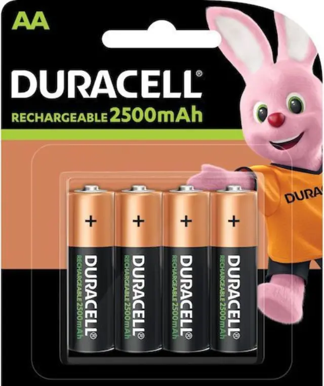 Duracell Recharge Ultra Επαναφορτιζόμενες Μπαταρίες AA Ni-MH 2500mAh 1.2V 4τμχ