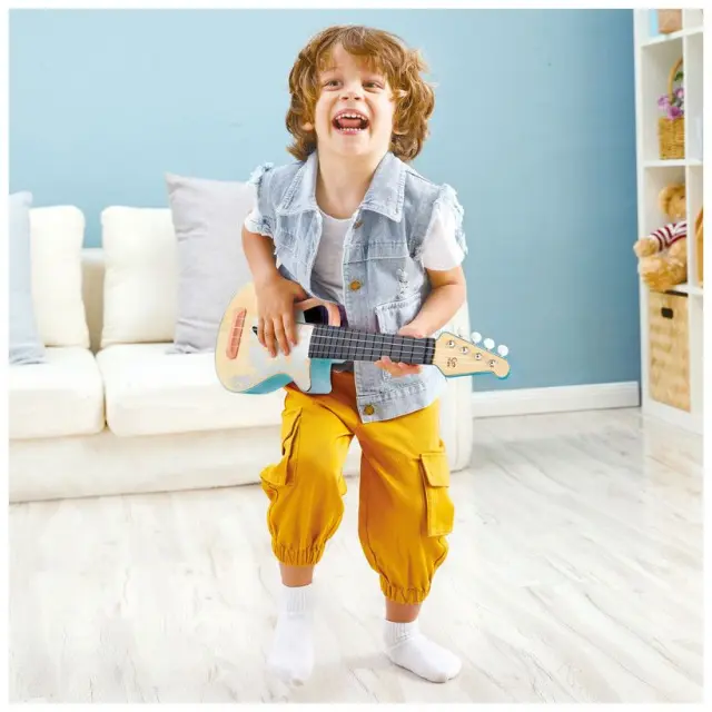 Hape Ξύλινη Κιθάρα Γιουκαλίλι Rock N Roll (E0626) 2