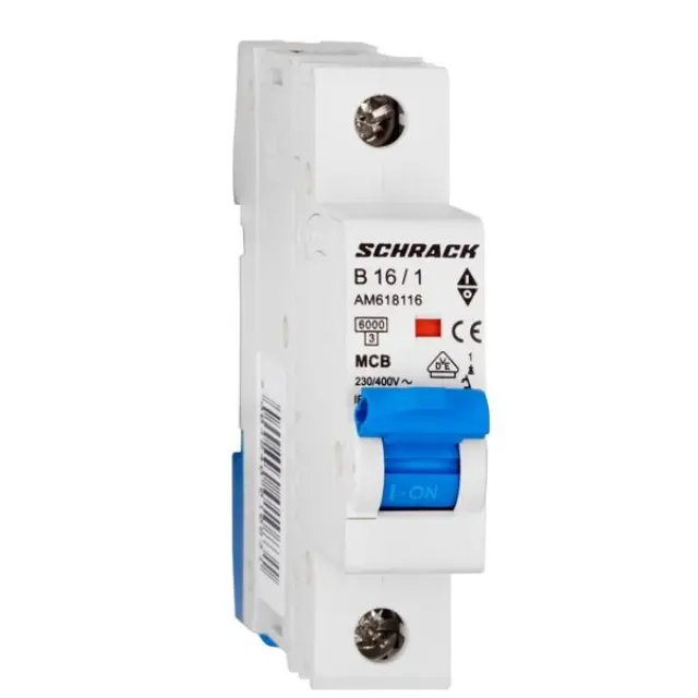 Miniature Circuit Breaker (MCB) AMPARO 6kA, B 16A, 1-pole