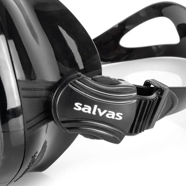 Μάσκα Θαλάσσης Salvas Wanted Black Silicone band (52204) 2