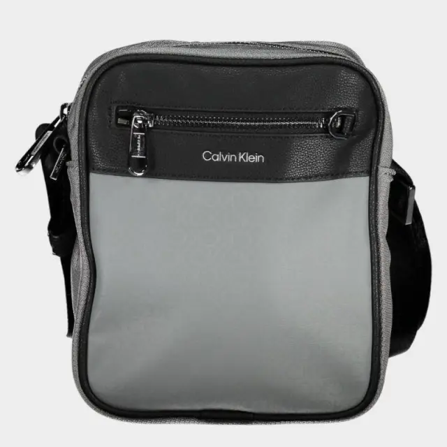Calvin Klein - Reporter S Ανδρική Τσάντα Ώμου / Χιαστί K50K510566-01W σε Γκρι χρώμα