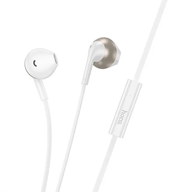 Hands Free Hoco M115 Sagacious USB-C Universal Earphones Hi-Fi Stereo με Μικρόφωνο Λευκά 1.2m Συμβατά με Όλες τις USB-C Συσκευές 3