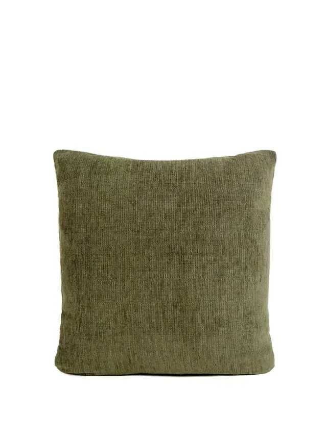 Διακοσμητικό Μαξιλάρι 45x45 Chenille Με Γέμιση Nima Plain Green 55% Ακρυλικό-25% Βαμβάκι-20% Πολυέστερ