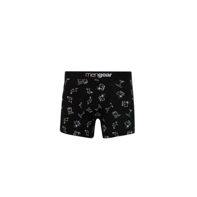 Minerva Ανδρικό Boxer Mengear Cocktails - Διπλό Πακέτο, Χρώμα Μαύρο - XL 3