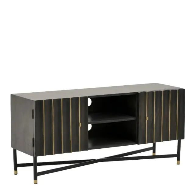 Έπιπλο Τηλεόρασης Καφέ/Χρυσό Ξύλο 130x40x60cm 3-50-350-0055