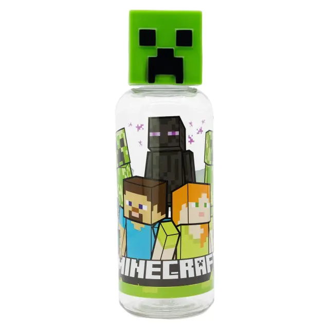 Stor - Water Bottle w-3D Figurine 560 ml - Minecraft 088808723-40413 - Toys