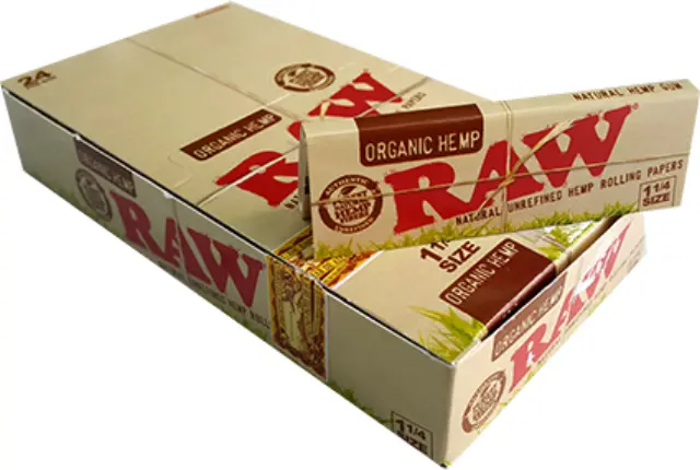 Raw Organic Hemp 1.1/4 Χαρτάκια Συσκ. 24 τμχ