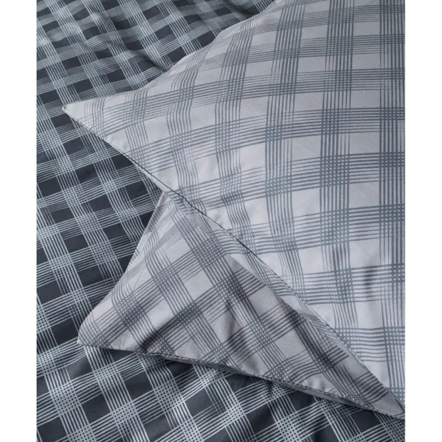 Σετ Μαξιλαροθήκες 2 Τεμαχίων Kentia Karavagio 30A Anthracite-Light Grey 50X70 2