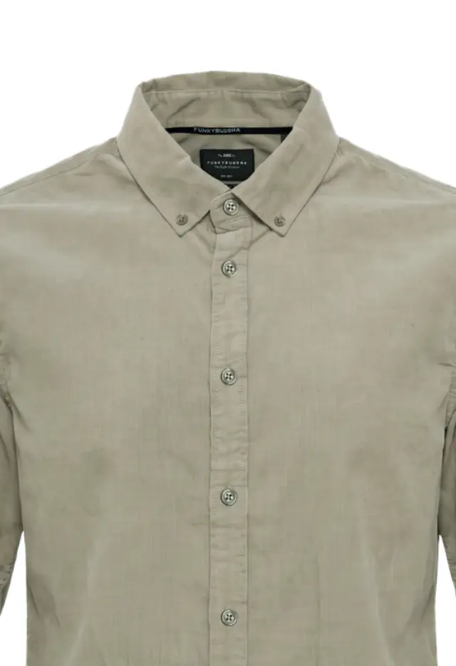 Funky Buddha ανδρικό κοτλέ πουκάμισο button down FBM014-003-05-1 2