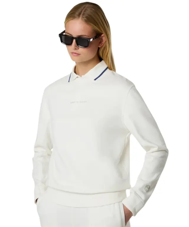 North Sails- Γυναικεία Μπλούζα Πουλόβερ French Terry 091240-000-0105 Λευκό 3