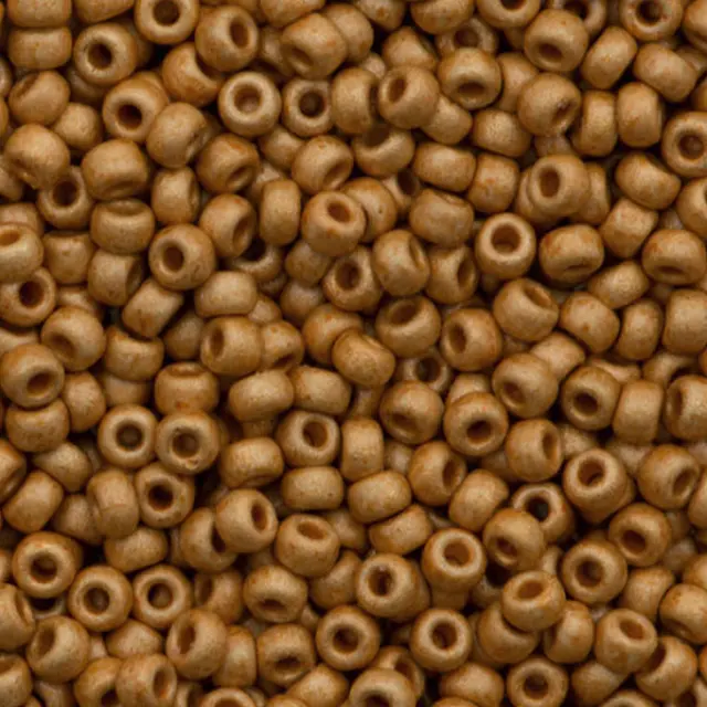 Χάντρα Miyuki Round Rocailles 8/0 - 4203F - Duracoat Matte Galvanized Yellow Gold ~25gr