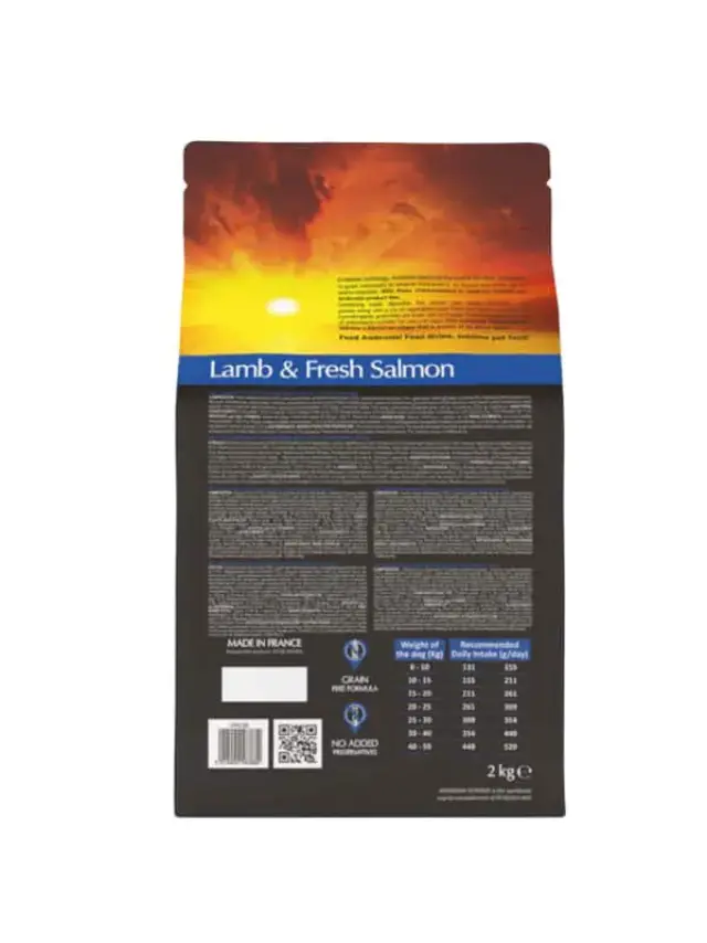 Ambrosia Grain Free Adult Lamb & Fresh Salmon 2Kg Μονόχρωμο 3