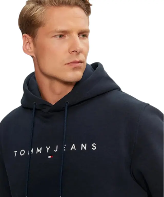 Tommy Hilfiger - Ανδρικό Φούτερ Tjm Linear Logo DM0DM20746-C1G Μπλε Σκούρο 3