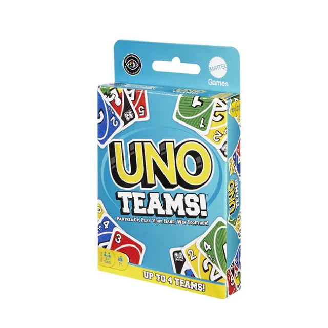 Επιτραπέζιο Παιχνίδι Uno Teams για 2-4 Παίκτες 7+ Ετών Mattel