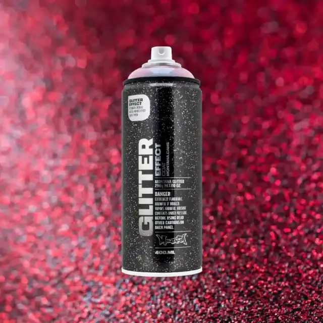Montana Glitter Spray 400ml Glitter X-mas Red