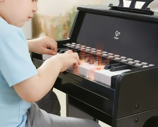 Hape Early Melodies Ξύλινο Πιάνο Learn With Lights 3