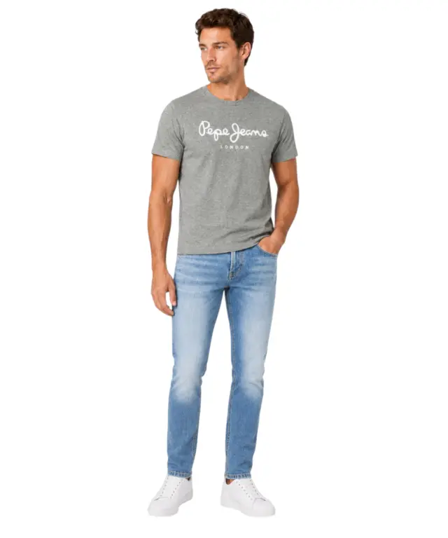 Pepe Jeans - Ανδρικό Κοντομάνικο T-shirt Original Strech PM5010177-933 Γκρι 2