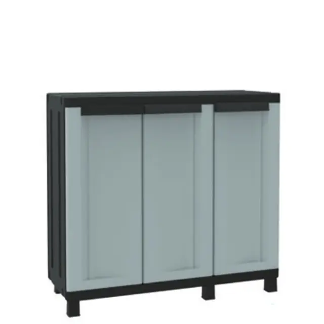Ντουλάπα Κήπου Πλαστική TWIST BLACK 102B 102x39x91.5cm