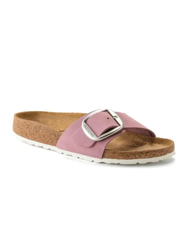 Birkenstock Πέδιλα Γυναικείο δέρμα Nubuck Ροζ BIR/MADRID BIG BUCKLE 1021725 ORCHID 2