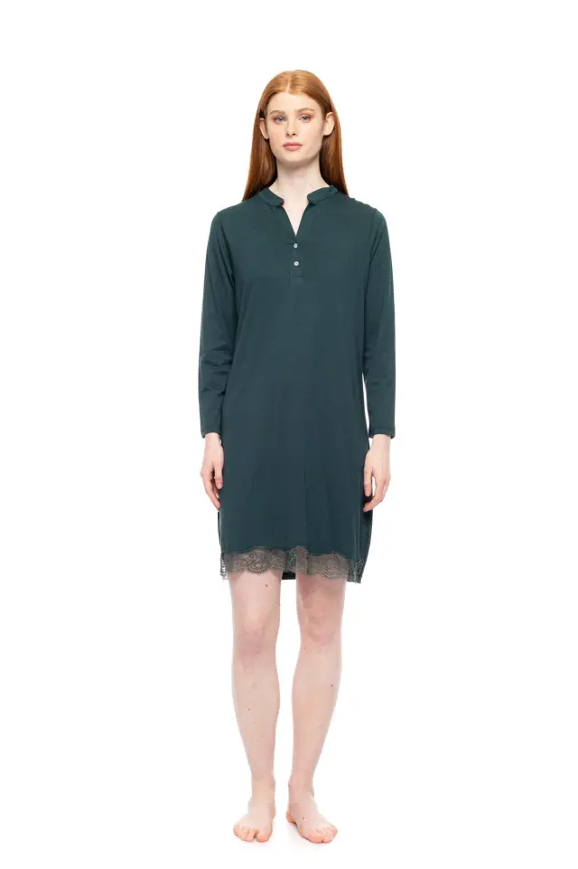 W1757 - Yacht Blue - NIGHTGOWN NIGHT LOVERS SOLID