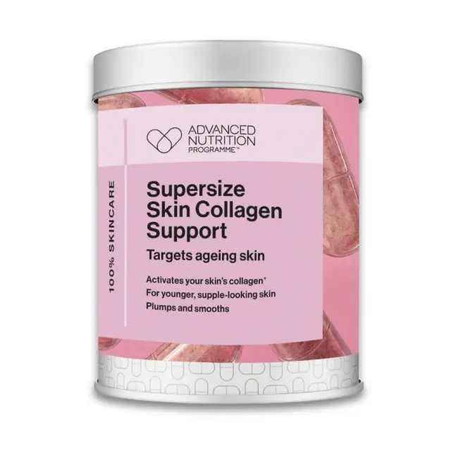 Skin Collagen Support Supersize 120caps - Συμπλήρωμα διατροφής που ενεργοποιεί την παραγωγή κολλαγόνου της επιδερμίδας