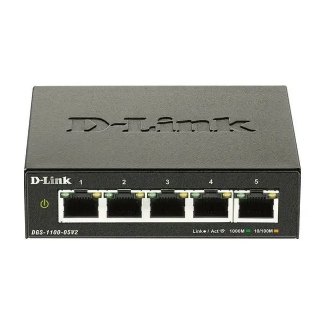 D-Link DGS-1100-05V2 Managed L2 Switch με 5 Θύρες Gigabit (1Gbps) Ethernet 2