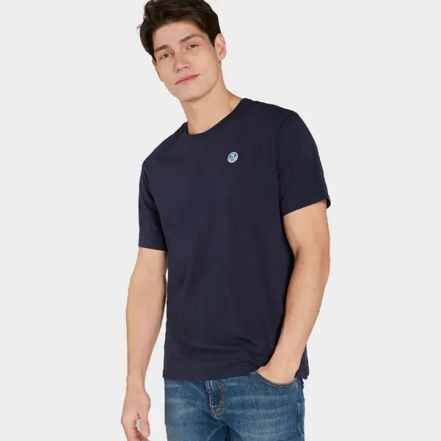 T-shirt Polo North Sails 902831000-802 Σκούρο Μπλε - XL