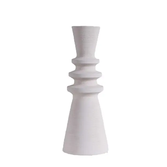 Βάζο λευκό κεραμικό 11,5x11,5x28,5cm Espiel TOF310K2