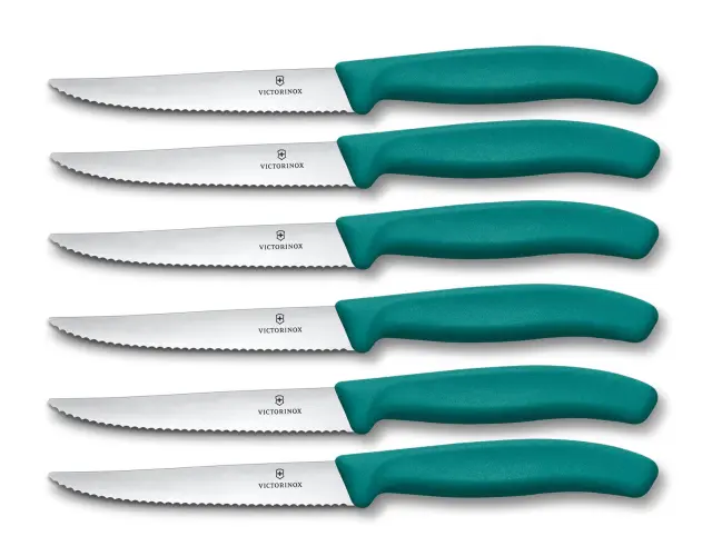 Σετ Μαχαίρια Steak Victorinox Swiss Classic με μήκος λεπίδας 11cm - Green - 6 τεμάχια6.7234.6C1 3