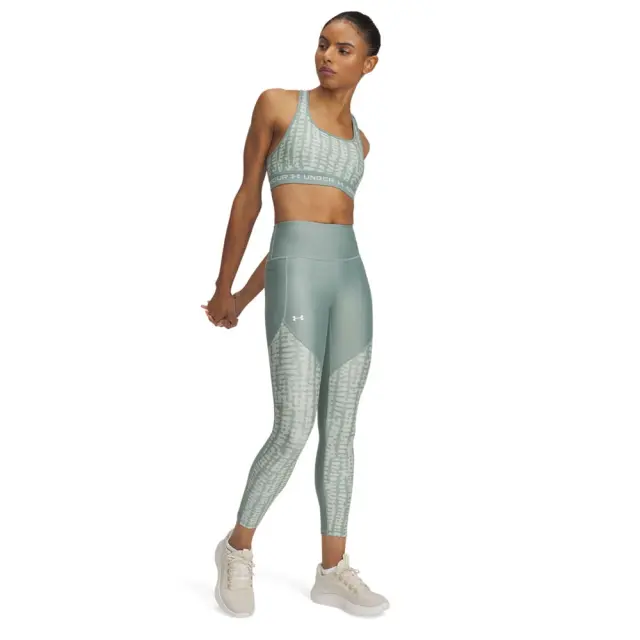 Under Armour Women's Tech Print Panel Ankle Legging Πράσινο 1386407-348 (Under Armour) 3