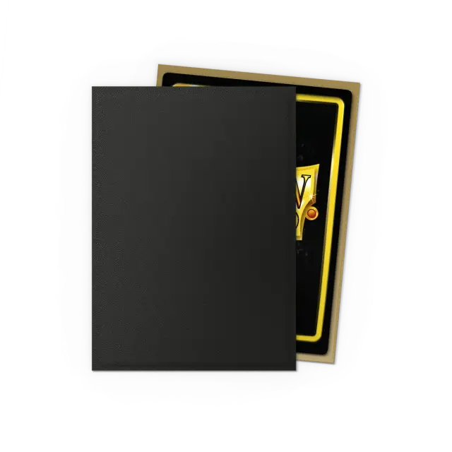 Dragon Shield Sleeves - Standard size - Matte Dual - Black & Gold (100 Sleeves) 2