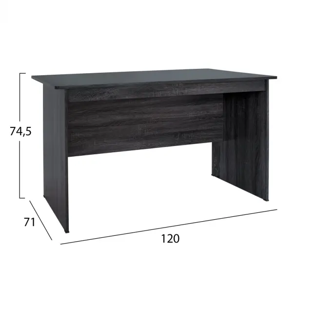 ΓΡΑΦΕΙΟ ΜΕΛΑΜΙΝΗΣ 120x71x74,5 FB92285.01 ΣΕ ΑΝΘΡΑΚΙ ΧΡΩΜΑ 2