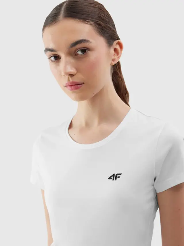 4F White T-shirt 4FWSS24TTSHF1161-10S - XL 3