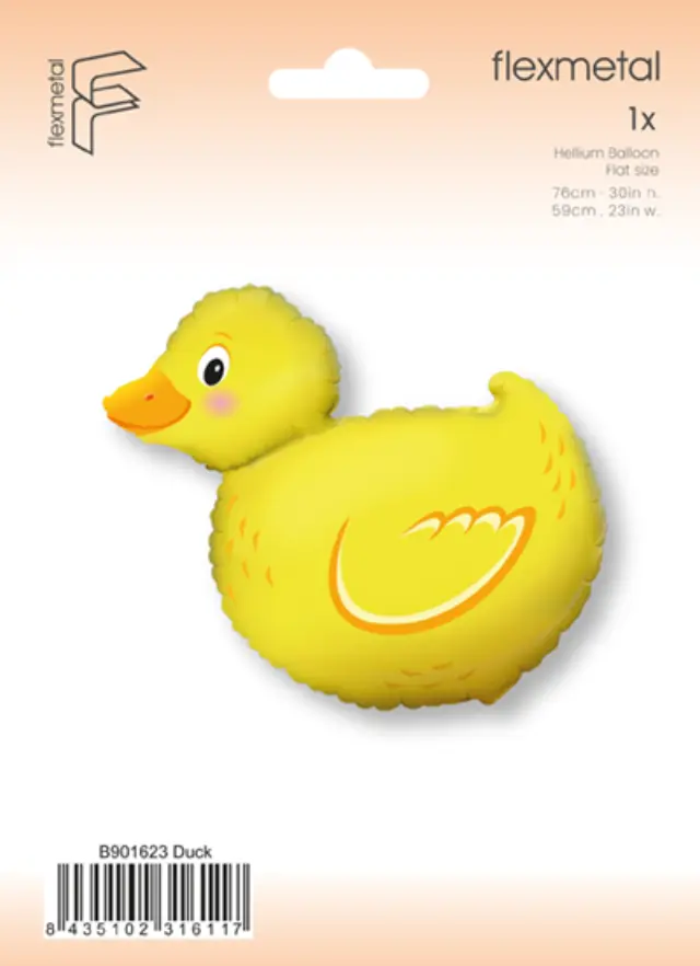 Μπαλόνι Φοιλ Σχήμα Παπάκι 30″/76cm.h x 23″/59cm.w - Συσκευασμένο