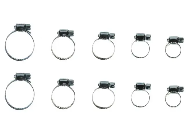 Hose clamp set 10 pieces