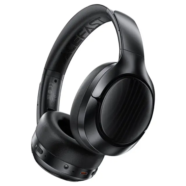 Wireless Ακουστικά Hi-Fi Stereo Acefast H5 30db ANC AUX 500mAh v5.4 Μαύρα με HD Μικρόφωνο Memory Foam Μαξιλαράκια και Θήκη