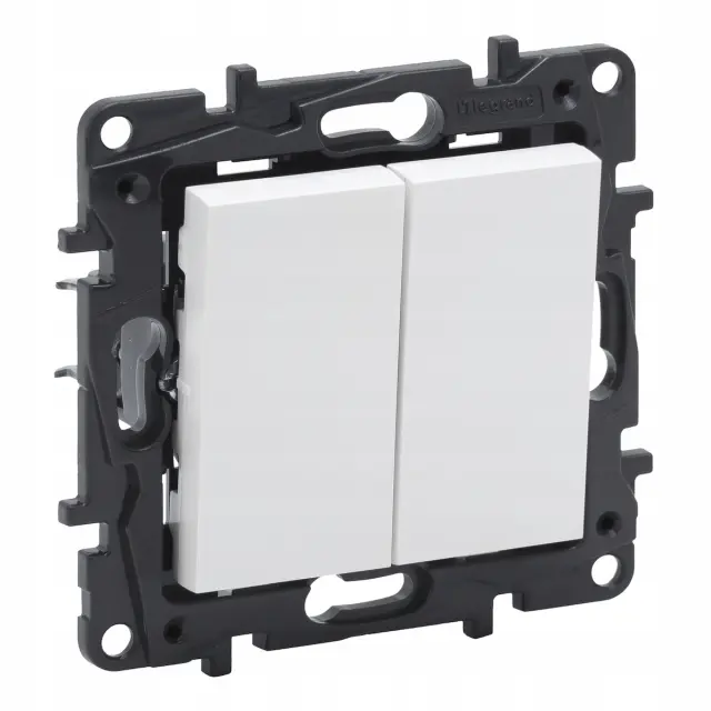2-GANG TWO-WAY SWITCH WHITE