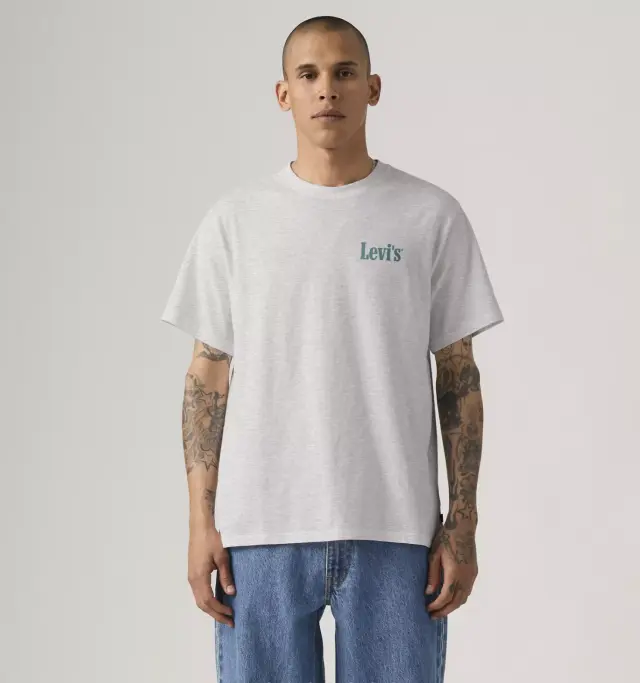 Ss Relaxed Fit Tee Greys HEATHER GREY