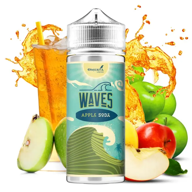 Apple Soda 30ml (120ml) - Waves by Omerta
