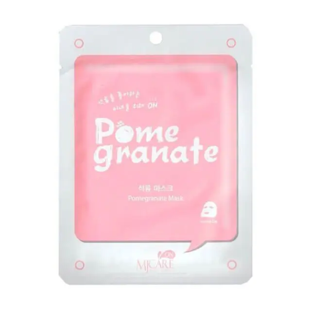 MJCARE Pomegranate Υφασμάτινη Μάσκα Προσώπου με Ρόδι 22gr