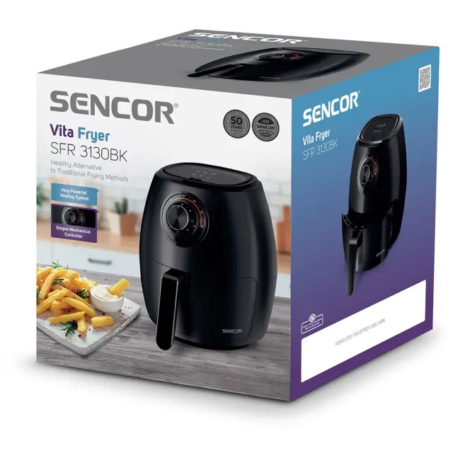 Φριτέζα Αέρος 3,5lt Sencor SFR 3130BK 2